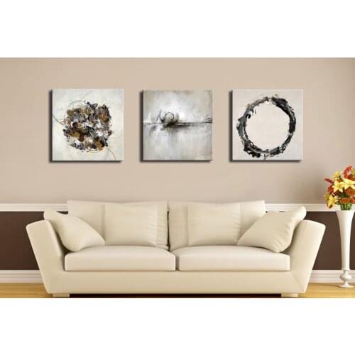 3 Piece Canvas Wall Art Modern Abstract Oil Painting Giclee Canvas Prints Home Decor Wall Pictures for Living Room Unframed