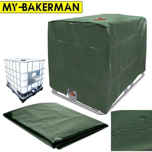 IBC Ton Barrel Accessories Green Water Tank Cover 1000 Liter Container Aluminum Foil Waterproof Dustproof UV Cover 210D