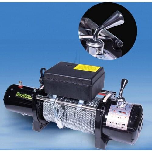 4000 Pounds Car Winch ATV Truck SUV Auto Trailer 12v Copper Wire Strong Motor 8m Length Steel Wire Rope with Remote Control