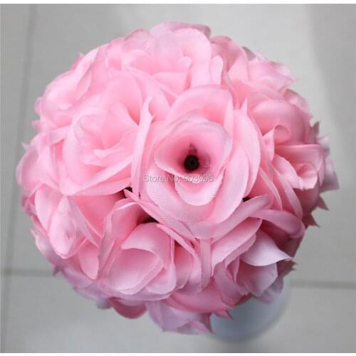 Free shipping-15cm inner plastic kissing ball-flower ball with wedding decoration