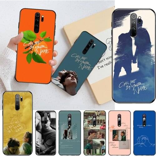 Call Me By Your Name Silicone Black Phone Case for Redmi Note 9 8 8T 8A 7 6 6A Go Pro Max Redmi 9 K20 K30 Pro