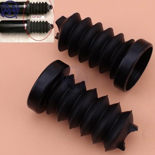 Black Rubber Fork Cover Gaiter Gator Boot For 1997-2013 Harley Touring Rear Shock Absorber High Quality