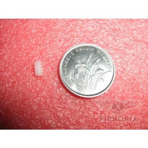 Plastic worm gear DIY model toy aircraft parts modulus M0.3 is tightly matched with the shaft diameter of 0.7mm motor