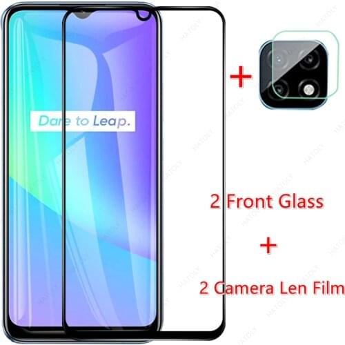For Realme C25 Glass for Realme C25 Tempered Glass Screen Protector Camera Len Film for Realme C21 C15 C11 2021 Narzo 30A GT 5G