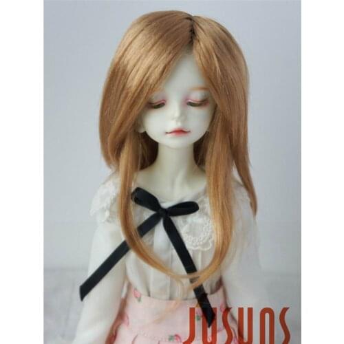 JD157 1/6 synthetic mohair doll wigs Long nature straight BJD hair YOSD 6-7inch doll accessories