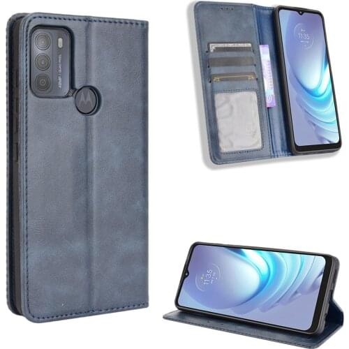 For Motorola Moto G50 Case Premium Leather Wallet Leather Flip Case for Motorola Moto G50 Case 6.5 inch