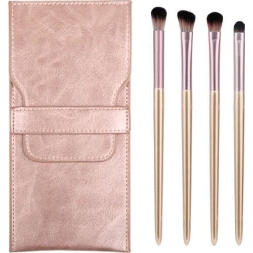 30Set/Lot 4Pcs/Set Portable Small Grape Eye Shadow Dye Makeup Brush Set Soft Fiber Hair Cosmetic Beauty Tools HA2459