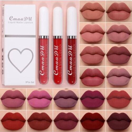 Matte Lipstick Set Matte Lipstick Tubes Waterproof Long Lasting Sexy Red Lipstick Pigments Makeup Women Lipstick Set