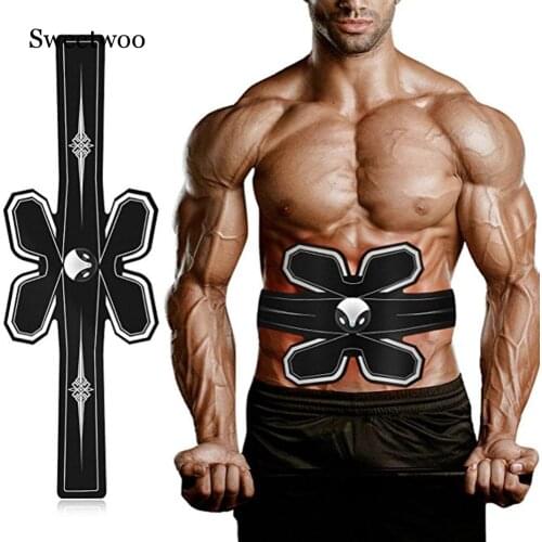 New EMS Electric Muscle Simulator Massage Abdominal Muscle Press Trainer Sports Academy Gym Home Exercise Fitness Body Machine