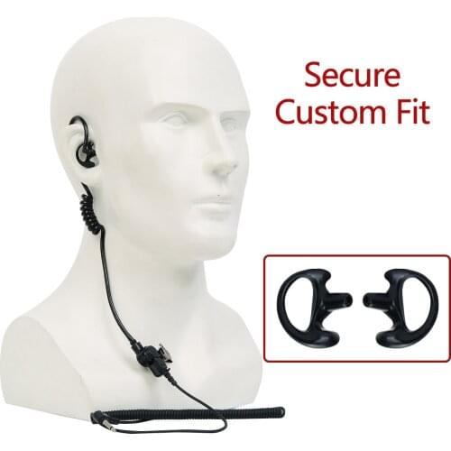 Original ABBREE 3.5mm Air Acoustic Tube Headset Replacement Clear Earpiece Connector for BAOFENG UV-5R UV-82 Walkie Talkie