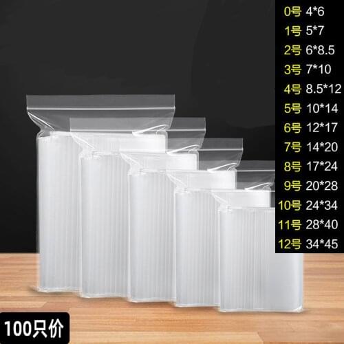 Small Zip Lock Plastic Bags Reclosable Transparent Bag Shoe Bag Vacuum Storage Bag Sanitary Bag Poly Clear Bags Thickness 0.12mm