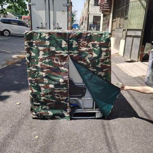 Waterproof Thickened IBC Ton Drum Dust Cover 1000L Anti-UV Ton Barrel Container Tarp Sunshade Rain Water Tank Covers Dropship