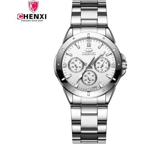 2019 New Stainless Steel Belt women Watch Classic Minimalist Alloy Analog ladies Quartz Waterproof and shockproof wrist watches