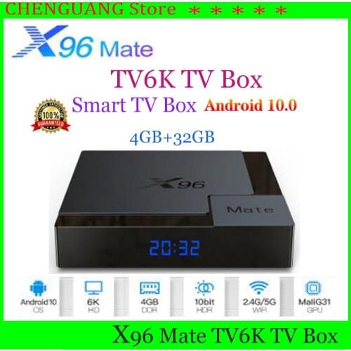 2020 Newest X96Mate smart TV Box Android10.0 4gb+32gb 2.4G&5G Dual wifi media player