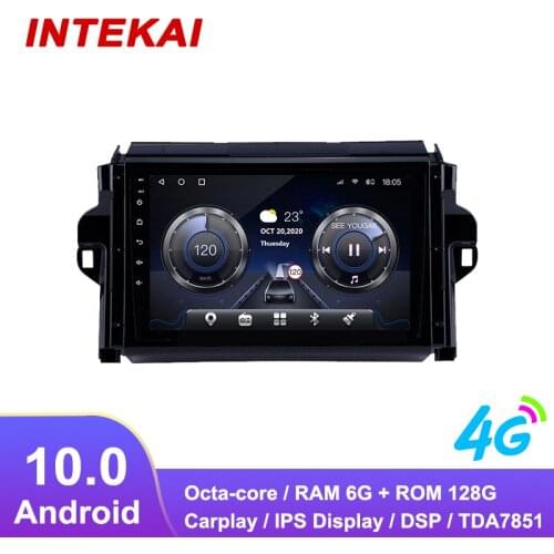 9" Android 10.0 Car Radio GPS Navigation autoradio multimedia player for Toyota FORTUNER COVERT 2015 2018 head unit stereo