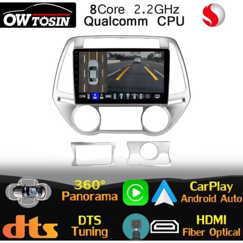9" IPS Qualcomm CPU For Hyundai i20 PB 2008-2013 Android Car Multimedia Player HIFI DSP 4G LTE WiFi Head Unit Stereo CarPlay DTS