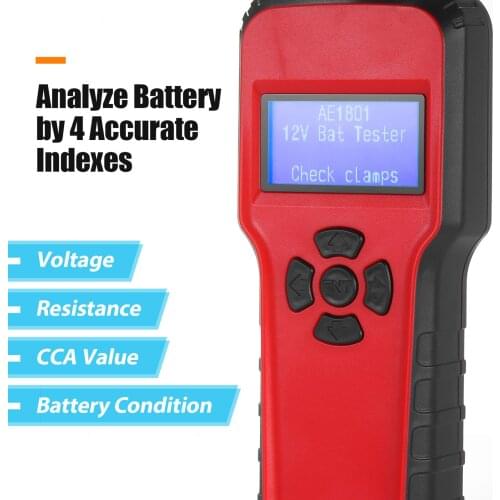 LCD screen Automotive Battery Tester Battery Analyzer for Light Truck Cars