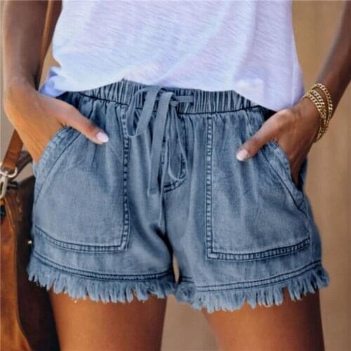 High Waisted Shorts Jeans Plus Size Summer Womens Denim Shorts Large Size XXL For Women Short Pants Women Plus Size