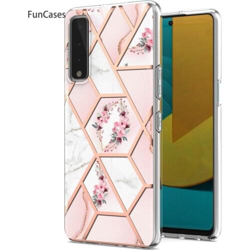 Mobile Cases For cellular LG G9 Geometry Pattern Cover sFor LG coque Velvet 4G 5G Stylo 7 Telofon Soft IMD Phone Pouch Cellphone