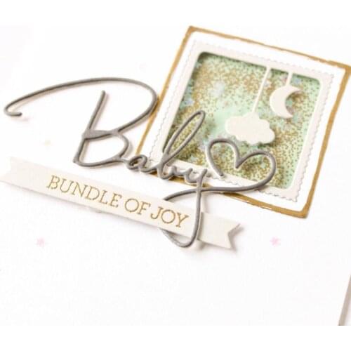 Baby Word Die Cuts For Cards Making Word Metal Cutting Dies Stencils 2020