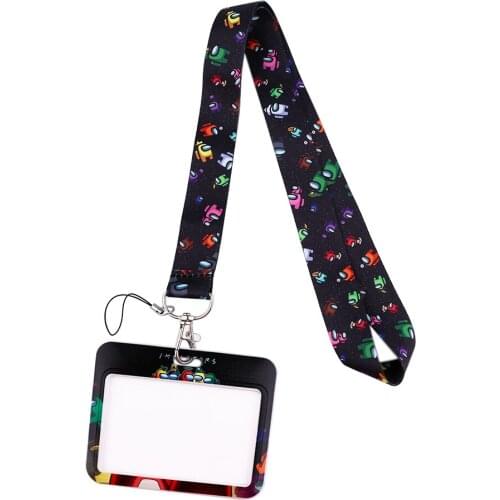 JF0052 Game Astronaut Keychain Lanyard For Keys Mobile Phone Hanging Rope USB ID Card Badge Holder Keychain DIY Lanyards