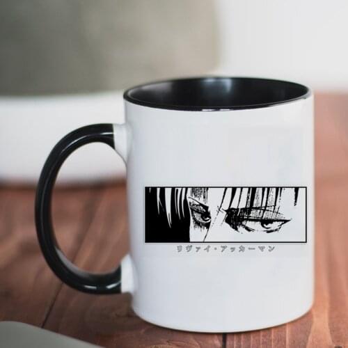 Attack on Titan Final Season Levi Coffee Mug 11oz Ceramic Cup Morning Milk Cup Friends Gift Travel Mugs