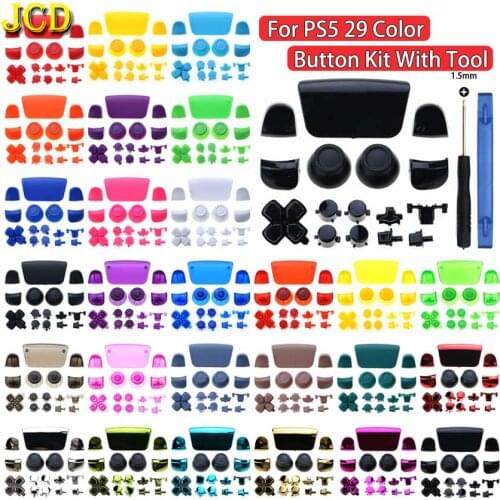 Joysticks Cap Dpad R1 L1 R2 L2 Direction Key ABXY Buttons For Sony PlayStation Dualshock 5 PS5 Controller Full Set Button W/ Too