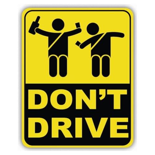 Hot Reflective Car Stickers Do Not Drive for Car Body Bumper Trunk Auto Motorcycle Protection Car Decoration KK11*9cm