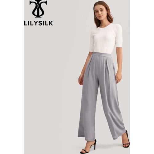 LILYSILK Women's Wide Trousers