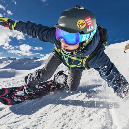 Women Men Ski Goggles Double Layers UV400 Anti-fog Big Mask Glasses Outdoor Snowing Eyewear Winter Sports Accessories