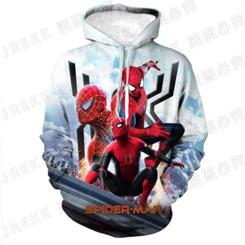 New Spiderman Hoodies Cool Flower Fashion Men Women Children Casual Spider-Man 3D Print Sweatshirts Boy Girl Kids Pullover Tops