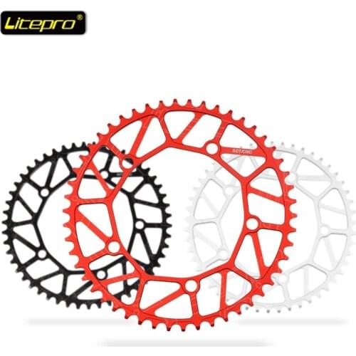 Litepro lp 50/52/54/56/58T 130BCD hollow Bike Chain-rings Chainwheel Cycle Crankset Parts for P8 SRA683 JP8 8/9/10s