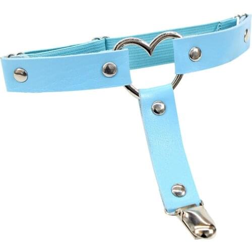 Sexy PU Leather Garter Belt Women High Waist Suspender Belt Female lady Elastic Sexy Garters Femme Best Gift