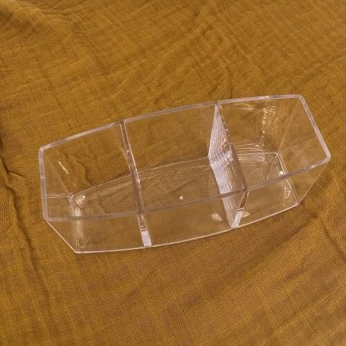 3 Holes Transparent Acrylic Makeup Brush Tool Cosmetic Makeup Storage Box Case Make-up Brush Holder Table Organizer Make Up Tool