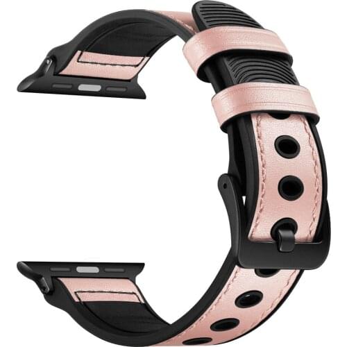 Cow Leather strap For apple watch band 44mm 40mm 42mm 38mm iwatch Series SE 6 5 4 3 2 1 Accessories loop bracelet Replacement