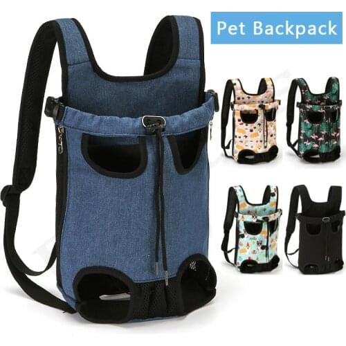 High Quality Pet Carrier Backpack Folding Dog Cat Bag Canvas Denim Bag For Small Dog Cat Carrier Fashion Harnes De Perro Mochila