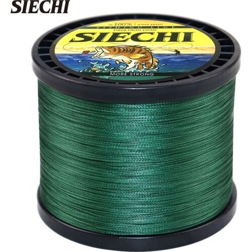 SIECHI Wholesale 300/500/1000 Meters 8x Braided Fishing Line 7 Colors Super PE Fish Line