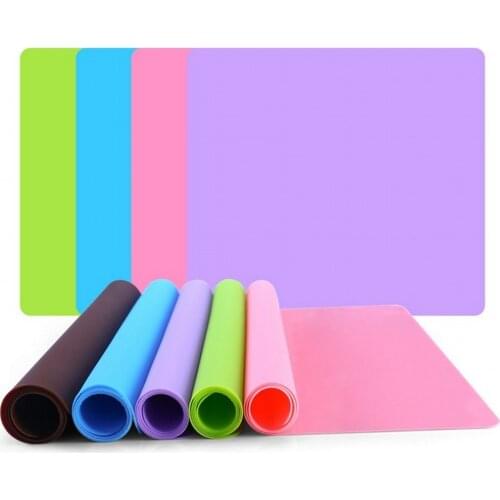 Silicone Pet Feeding Pad Waterproof Dog Placemat Spillproof Food Mat 40*30cm Pets Puppy Cat Non Slip Bowl Mat Pet Supplies