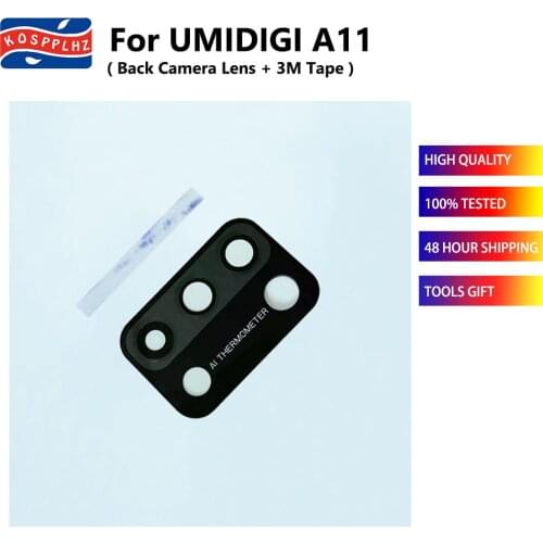 For UMIDIGI A11 Rear Back Camera Glass Lens UMIDIGI A11 Back Camera Cover Protective Cover Panel Lens New Parts + Glue