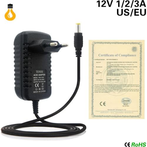 Led Strip 2A US EU Plug Power Supply Adapter AC 110V-240V to DC 12V Remote Controller IR 24Key 44Key For SMD 5050 3528 rgb Led