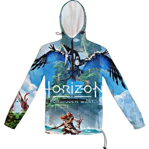 WAWNI Horizon Zero Dawn Windbreaker 3D Tracksuit Unisex Sweatshirt Long Sleeve Harajuku Streetwear Fashion Loose High Quality