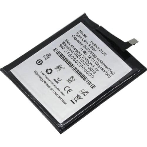 10pcs /lot 3120mAh / 12.01Wh 3120 Phone Replacement Battery For BQ Aquaris M5 For BQ 3120 Batteries