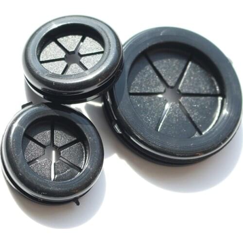 10pcs Rubber wire grommet gasket sheet 25mm flat seal o ring Dust hole plug for Electric box inlet outlet cable holder protector