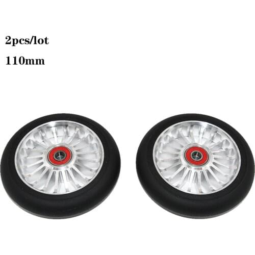 2PCS 110MM Scooter Wheels ABEC-9 Bearings 88A Stunt Scooter Wheels replacement freestyle wheels