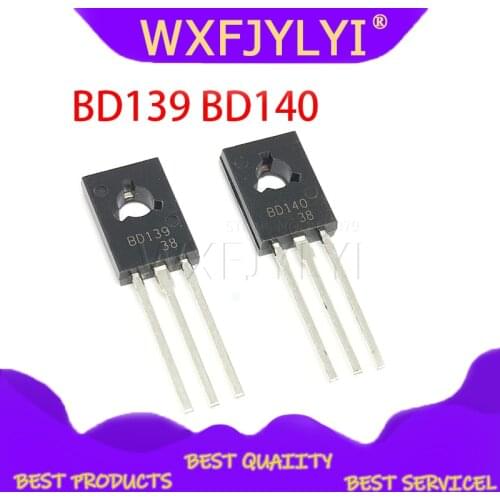 20PCS BD139 BD140 ( 10PCS BD139 + 10PCS BD140 ) TO126 TO-126 new voltage regulator IC