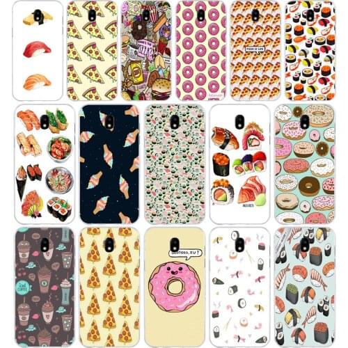 230H Pizza Donuts Sushi Hotdog Ice Soft Silicone Tpu Cover phone Case for Samsung j3 j5 j7 2016 2017 a3 2016 a5 2017 a6 2018