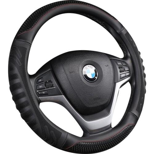 37-38CM PU Leather Car Steering Wheel Cover For BMW f30 f10 e46 x5 e70 x1 x3 e39 x5 x4 f11 all models Car-Styling