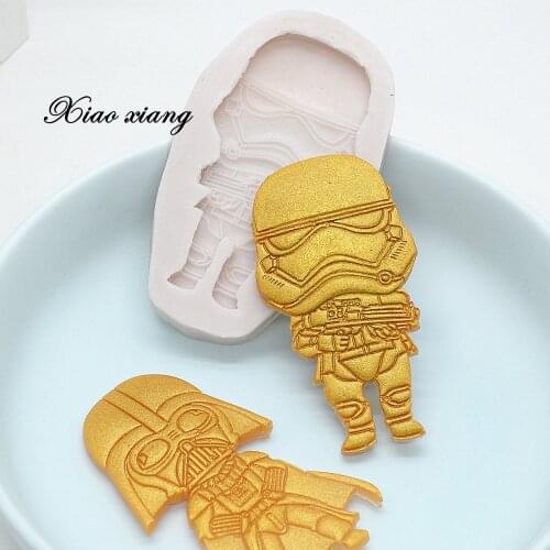 3D Soldier Silicone Molds For Baking DIY Christmas Cake Decorating Tools Cupcake Fondant Mold Candy Clay Chocolate Moulds M809