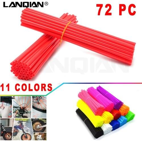 72pcs Universal Motorcycle Dirt Bike Wheel spoke skins cover For HONDA XR230/MOTARD XR250/MOTARD CRM250R/AR XR400MOTARD CRF250L