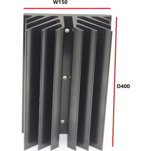 Aluminum Heat Sink For Pass Class A Power Amplifier Chassis DIY Industry Font Radiato W150 H75 D400